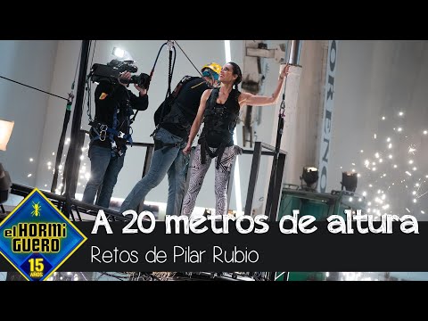 Lágrimas, nervios y mucho miedo: Pilar Rubio a 20 metros de altura - El Hormiguero