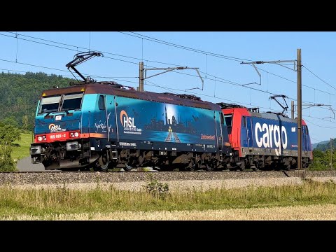 HSL-🌒NightRider🦇, Shadowpiercer🏴 und weiterer Bahnverkehr in der 🇨🇭Nordwestschweiz