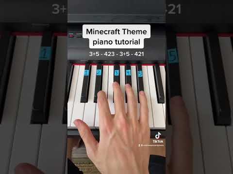 Andrew Piano - Minecraft Theme easy piano tutorial!