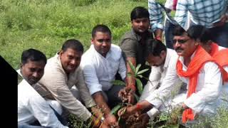 preview picture of video 'त्रिभुवन सिंह के भतीजे सुधीर सिंह विधानसभा जंगीपुर में पौधा रोपण करते हुए साथ में उनके बेटे है(2)'