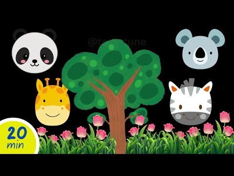 Colorful Animal Friends & Winter Wonders | Baby Sensory | High Contrast & Soothing Music