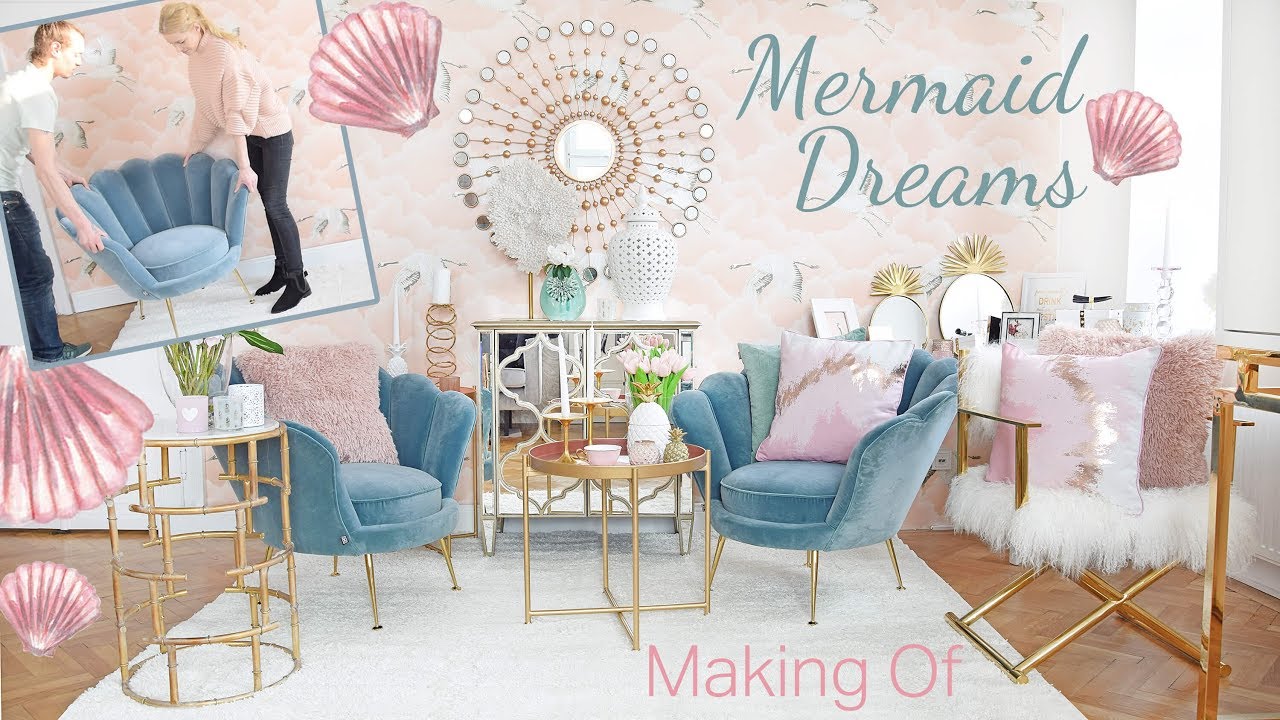 Making Of Mermaid Dreams Wohnzimmer Lounge I DIY I Pure Velvet Interior