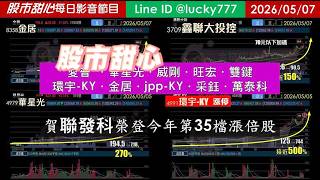 0507【甜心盤後節目】【寵愛媽咪】賀！聯發科連三拉三榮登金馬年第35檔長輩股－愛普*．華星光．威剛．旺宏．雙鍵．環宇-KY．金居．jpp-KY．采鈺．萬泰科