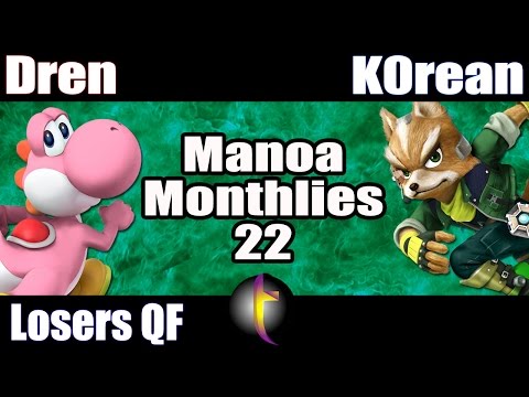 MM22 Singles: SSB Wii U - LQF - Dren vs K0rean