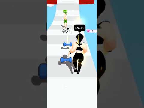 Muscle Girl Race New Update All Level Gameplay Video #short #musclegirlrace #musclerush #musclegame