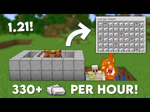 Minecraft 1.21 Easy IRON Farm Tutorial - 330+ Per Hour