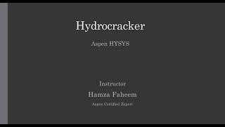 Hydrocracker with Fractionator || Refinery Process Video 06