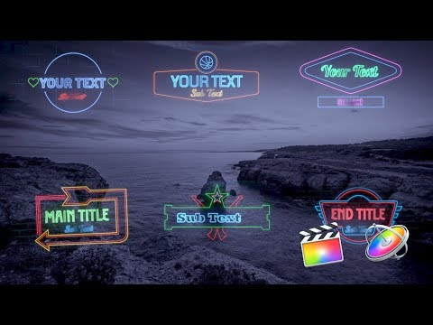 Neon Signs | | Apple Motion Templates | Final Cut Pro Templates