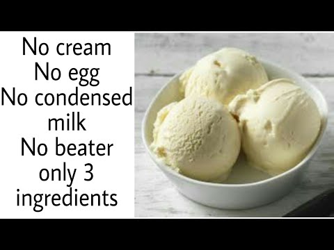 Vanilla ice cream in lockdown | Only 3 ingredients - HIRA'S RECIPES