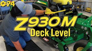 How to Level Deck on John Deere Z930M Zero Turn Mower