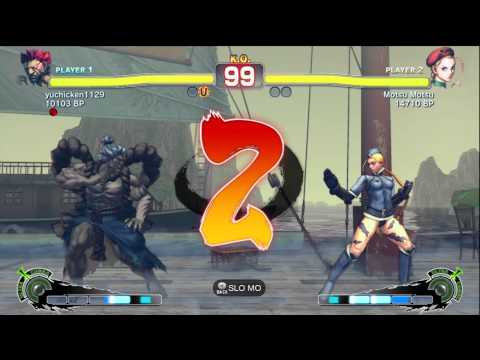 Yuu★ [Akuma] vs Motsu Motsu [Cammy] SSF4 Japanese Online Ranked Matches - TRUE-HD