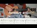 Fingerstyle Ukulele Tutorial - Photograph Intro - Ed Sheeran (with tabs on screen)