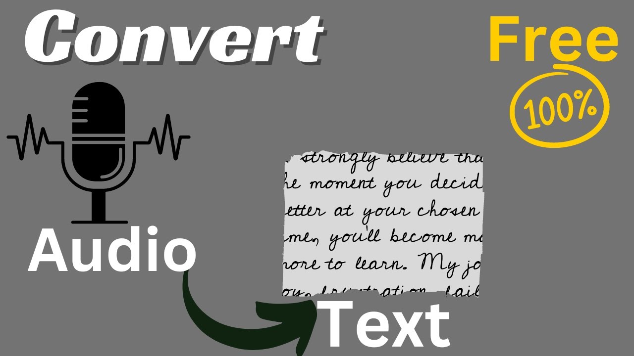 Transcribe Audios for Free || Convert Audio into Text a 101% tested method to