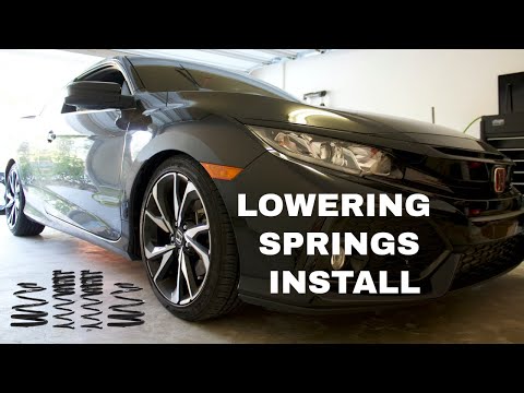 10th Gen Civic | LOWERING SPRINGS INSTALL | NO TALKING