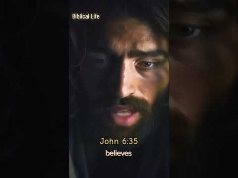 "Unlocking Spiritual Nourishment: John 6:35 Explained.#jesus #god #bible #biblestudy #jesuschrist