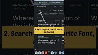 Download lagu How to Add Google fonts 📝 to your website in 5 simple steps 🤩 #google #shorts #frontend #trending mp3