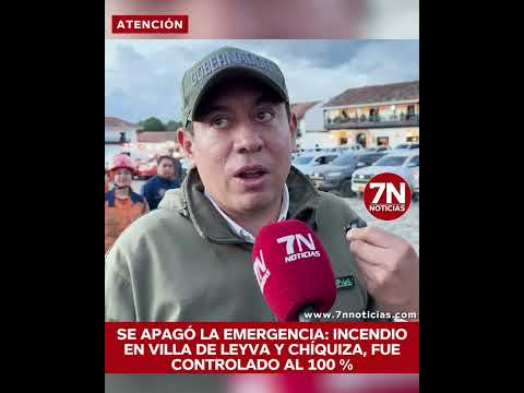 #Atención / Se apagó la emergencia: incendio en Villa de Leyva y Chíquiza, controlado al 100 %.