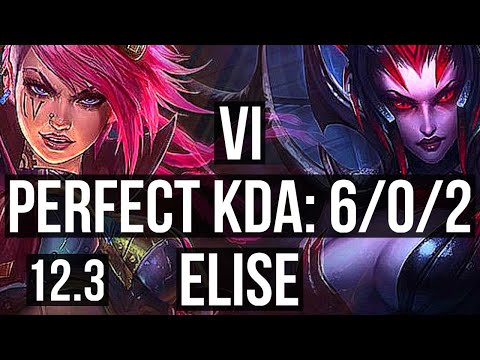 VI vs ELISE (JNG) | 3.3M mastery, 6/0/2, 66% winrate, Dominating | NA Diamond | 12.3