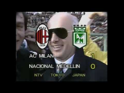 MILAN 1X0 ATLÉTICO NACIONAL FINAL MUNDIAL DE CLUBES 1989 REDE BANDEIRANTES