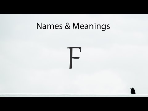 Meanings of names starting with letter F - Part 03