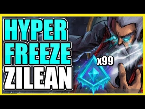 (UNLOCK 100% SLOWS!)  THIS HYPER-FREEZE ZILEAN SUPPORT BUILD NEVER LETS ANYONE MOVE!  ZILEAN+SYNDRA