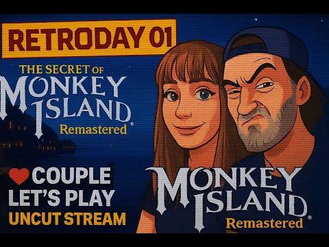 🎮 The Secret of Monkey Island (Remastered) – [Retroday 01] | Couple Let's Play [UNCUT]
