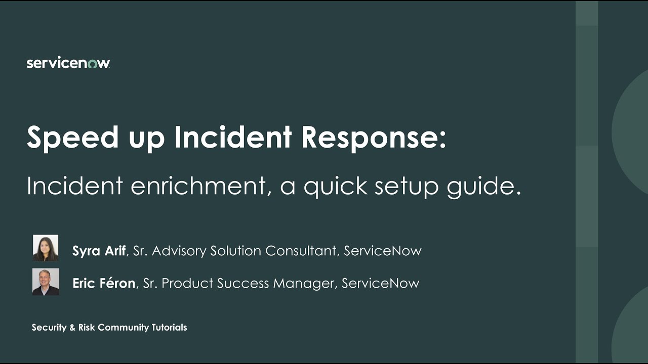 Incident enrichment to speed up your path to safety by Syra Arif