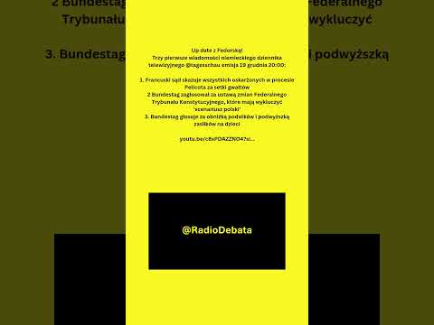 Niemieckie media 19 grudnia