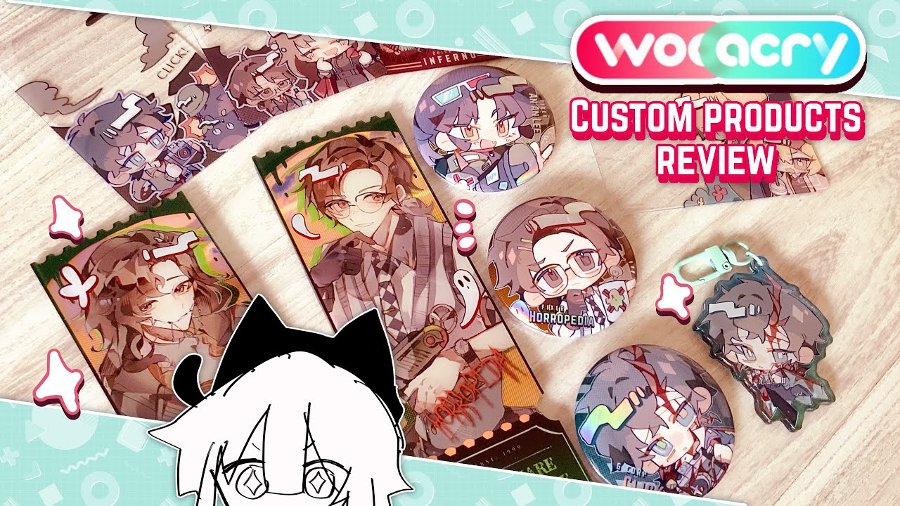 Wooacry review✨  [make your own customised Acrylic charms,Badges etc]