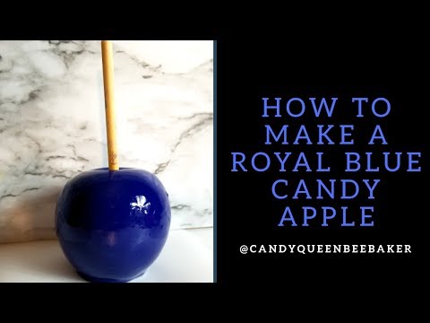 How to Achieve a Royal Blue Candy Apple
