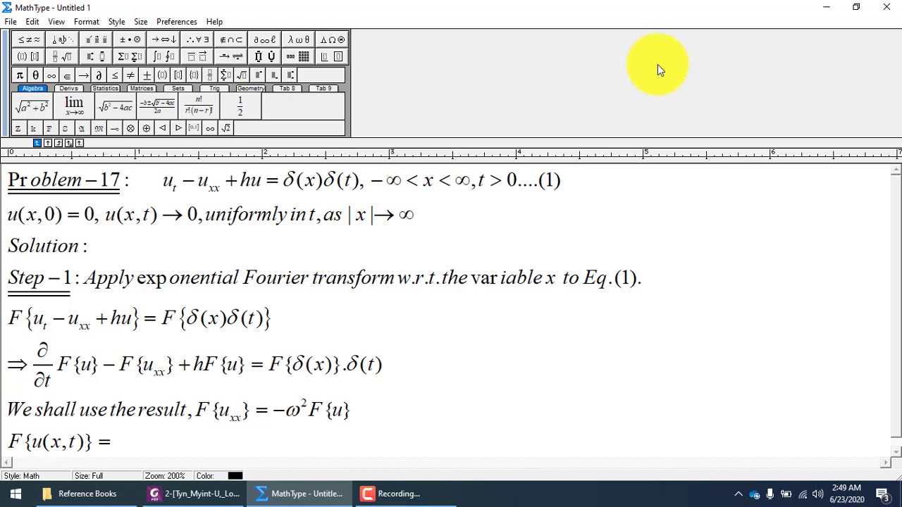 11-Integral Transform Method to Solve Second Order PDE