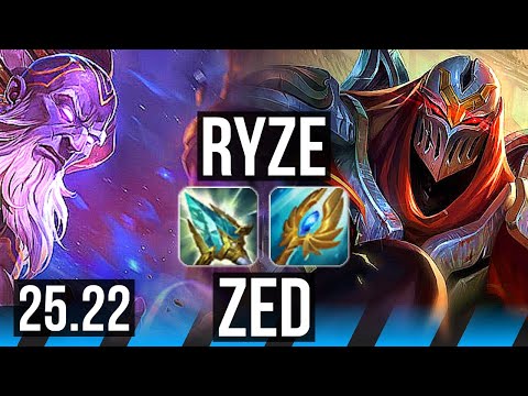 RYZE vs ZED (MID) | EUW Master | 25.22