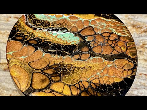 348.  EASY paint pouring with fantastic results!! /acrylic pouring for beginners/flip cup pouring