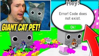 Pet Simulator Codes Giant Cat : Roblox Pet Simulator Big Cat Code