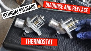 Diagnose and Replace the Thermostat on a 2020 Hyundai Palisade