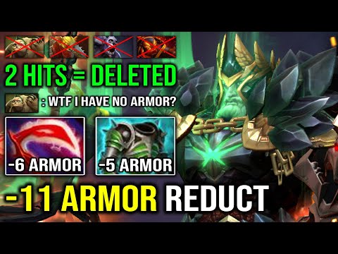 WTF -11 Armor Reduct AC Desolator Wraith King | Brutal Crit Like a Truck 2 Hit Deleted 7.30e Dota 2