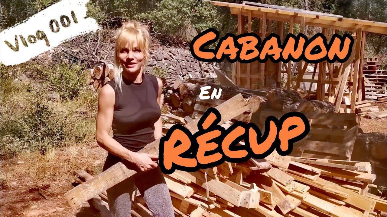CABANON PALETTES RÉCUP (+ PANNEAUX SOLAIRES)