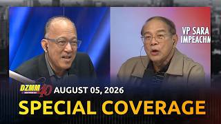 DZMM Special Coverage on VP Sara Duterte's Impeachment trial 2PM-3PM | (05 August 2026)