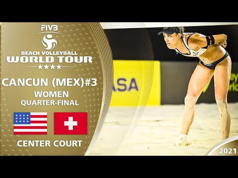 Alix/April vs. Hüberli/Betschart - Women's QF | Full Match| 4* Cancun 2021 #3