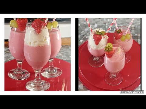 How to make Strawberry and Banana smoothie | Ericus & G
