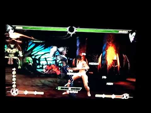 MK9 Sindel 42% Damage Combo(2 Enhanced Attacks)
