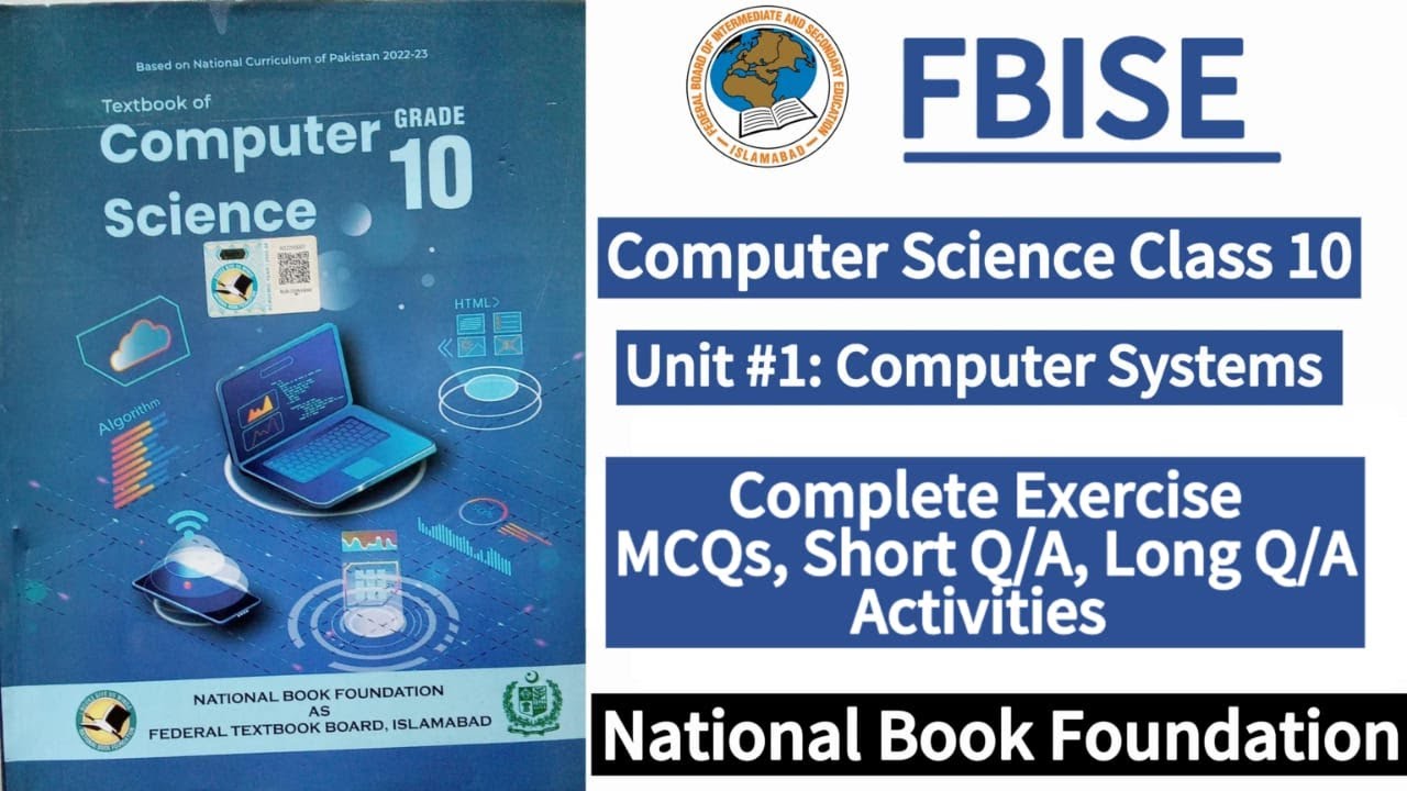 Class 10 Computer Science Unit 1 | Complete Exercise | New Syllabus 2025