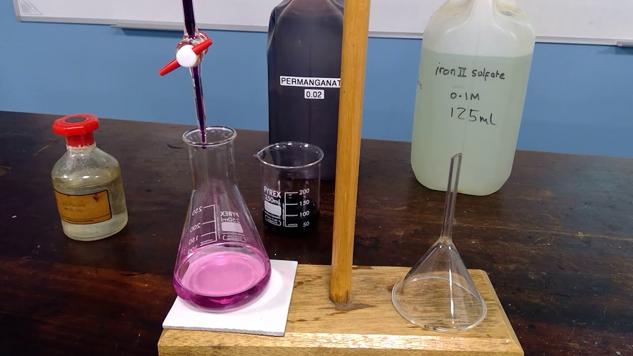 Redox Titration between MnO4- and Fe2+
