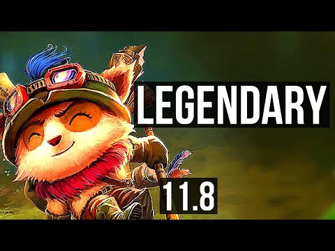 TEEMO vs NIDALEE (JUNGLE) | 13/1/12, Rank 7 Teemo, Legendary | EUW Master | v11.8