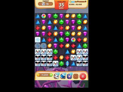 Jewel Match King Level 340 - Walkthrough ( No Booster )
