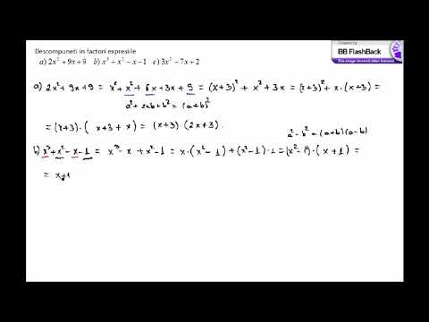 Exercitii rezolvate descompunere in factori