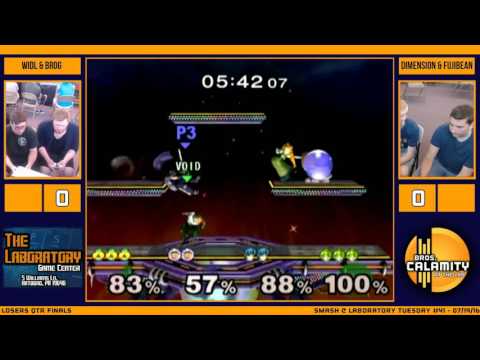 S@LT #41   Brog & Widl vs Dimension & Fujibean   Losers Qtr Finals   Melee Doubles