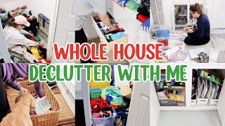 WHOLE HOUSE DECLUTTER WITH ME! EXTREME CLEANING MOTIVATION! MESSY TO MINIMAL!