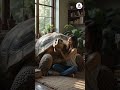 What Happens When A Woman Meets A Giant Tortoise Indoors