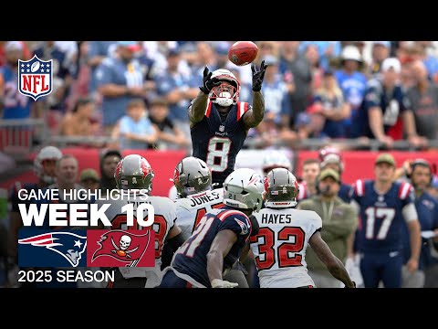 New England Patriots vs. Tampa Bay Buccaneers Game Highlights | NFL 2025 Season Week 10